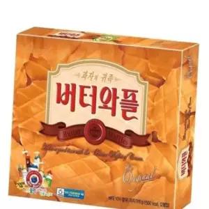 버터와플 대 갑 1개입 버터향과자 대형과자포장 316g 낱개간식