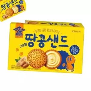고소한 땅콩샌드 대 개 1개입 과자샌드형 땅콩크림간식 대용량포장279g