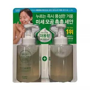 HAPPY BATH 해피바스 솝베리 모이스춰 버블클렌징폼 500ml X 2