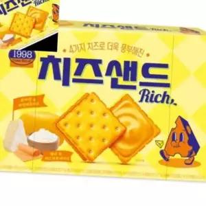 치즈샌드 Rich 대 개 1개입 간식과자 치즈크림샌드 대용량포장 가정용간식