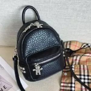 [룽스_62]캐릭터 지퍼 소가죽 멀티핏 여성백팩 미니백팩