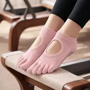 고품질 핏코어 메쉬 필라테스 양말 2켤레 논슬립 요가 토삭스 필라테스발가락양말 필라테스토삭스 WFO9P00
