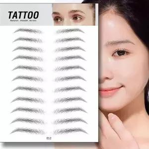 비상용 눈썹 문신 스티커 붙이는 눈썹 타투스탬프 일회용타투 눈썹타투펜 (W69F90E)