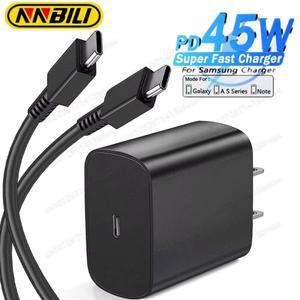 NNBILI PD 45W 퀵차저 삼성호환 갤럭시호환 S23 S24 S25 S26 울트라 S21 S20 FE 노트 플러스 A71 A80 타입