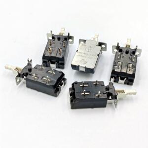 5개 DPST 스프링 장착 잠금식 푸시 버튼 스위치 AC 250V 4A/128A KDC-A11-2