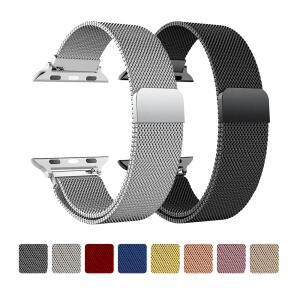 애플 호환 워치 울트라 2 3 49 46mm 44 40 38mm 밀라니즈 스트랩 iWatch 시리즈 11 10 9 6 5 SE 7 8용 팔찌