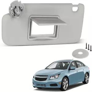 2011-2019 쉐보레 크루즈 그레이 왼쪽 사이드 카 바이저용 ItranMc Sun Visor 운전석 미러 장착 조명 없음