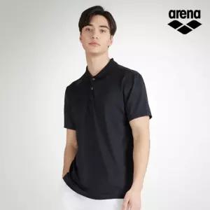 ARENA [아레나공식] 남성 카라 변형 티셔츠 S3MM1RP02BLK