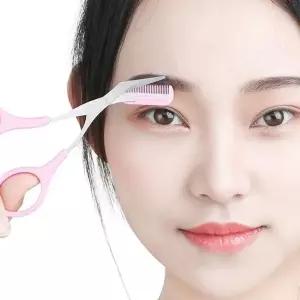 셀프 미용 눈썹 길이 숱 정리 빗 가위 눈썹가위 눈썹미용가위 (W88739F)