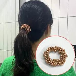 [콩심팥심]진주머리끈 묶음머리 고무줄 곱창밴드 샴페인펄 곱창