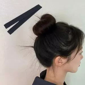 똥머리밴드 당고머리 똥머리 스틱 밴드 블랙