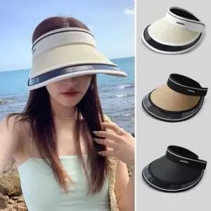 선캡 햇빛 데일리 썬햇 모자 여름 휴가 바닷가 여성용 차단 스타일