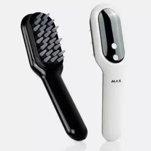 [콩심팥심]MAX 광파 진동 두피 마사지기 마사지 헤어 브러쉬 빗