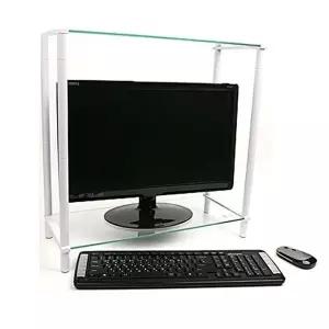 [알티피아]모니터 받침대 스탠드 2단 620mmx210mm 화이트 투명-WD5A17C