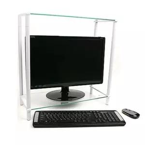 모니터 받침대 스탠드 2단 620mmx210mm 화이트 투명-WD5A17C_