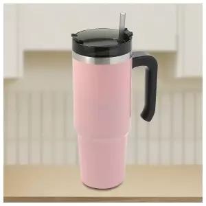 써머원 보온보냉 빨대 텀블러(900ml) (핑크)