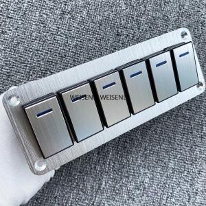 고 내구성 메탈 2-8 로커 스위치 패널 보트 자동차 LED 조명으로 12 V ~ 24 과부하 보호