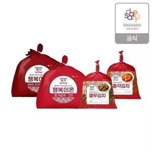[종가]종가 행복이온 포기김치 10kg 2종(중부식/전라도)+총각/열무김치 골라담기