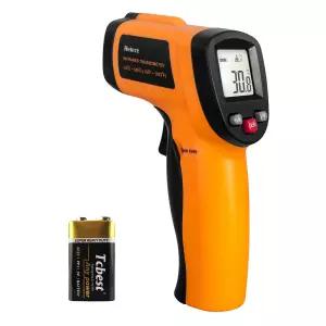 Helect(인간용이 아님) 적외선 온도계 비접촉식 디지털 온도총 -58°F 1022°F (-50°C 550°C) 및 LCD