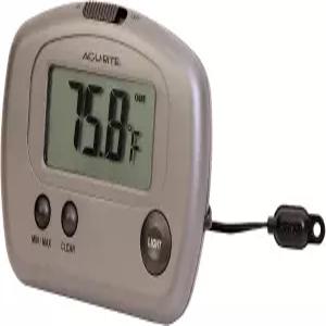 AcuRite 00888A3 실내/외 디지털 온도계 실버 소형