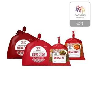 종가 행복이온 포기김치 10kg 2종(중부식/전라도)+총각/열무김치 골...