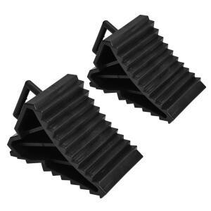 2Pcs 자동차 트레일러 휠 초크 삼각형 슬립 블록 주차 웨지 고무 정렬 지원 패드