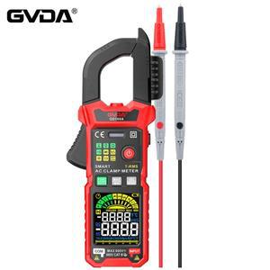 GVDA 전문 클램프 미터 디지털 멀티미터 True RMS 자동 범위 NCV DC AC 전압 테스터 스마트 멀티