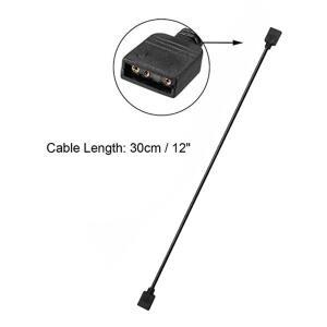 1~ AURA RGB 연장 어댑터 케이블 LED 라이트 스트립 5V 3Pin/12V 4Pin 컴퓨터 액세서리 30cm for ASUS호환
