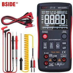 디지털 멀티미터 BSIDE ZT-X 102A T-RMS 자동 범위 EBTN LCD DC AC 전압계 전류계 캐패시터 옴 온도 Hz NCV