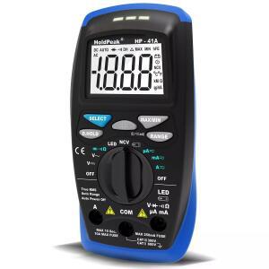 Holdpeak hp 호환-41A 미니 소형 디지털 멀티미터  TrueRMS 전류 NCV 전압 저항 LED   DC 및 AC 등 측정  2