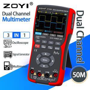 ZOYI ZT-703S 3-in-1 듀얼 채널 50MHz 휴대용 오실로스코프 및 멀티미터 화상 방지 기능이 있는 고정밀