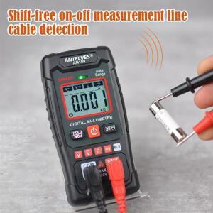 AN109 Profesional 스마트 디지털 멀티미터 AC DC NCV LCD 테스터 옴 전압 측정기 자동 범위 전기