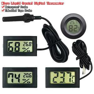 냉동고 온도에 사용되는 미니 LCD 디지털 온도계 - 50-110 ℃ 냉장고 실내 및 실외 방수 프로브