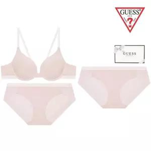 매장정품 GUESS 게스 [선물포장]화이트로고 [브라1팬티2] 속옷세트 GDWBR121LPKGDWBP121 1692390
