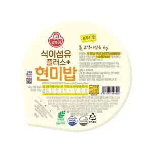 [오뚜기]밥 식이섬유 플러스 현미밥 130g 18개[35949407]