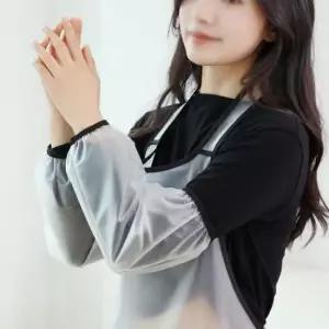 비닐 (보리별) 투명 방수 팔토시 작업용 미술 TPU 토시