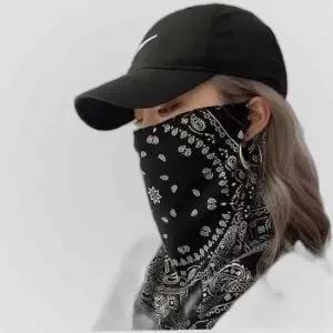 햇빛차단 페이즐리 귀걸이형 시원한 페이스마스크