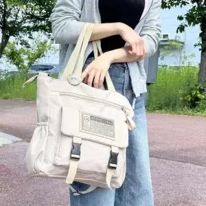 빅사이즈 숄더 크로스 백 활용도높은 빅백 천 가방