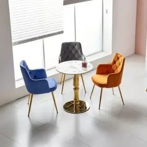 친절한탄씨 CZ4580 세라믹 원형 테이블 골드스틸 600 1color 원형테이블 라운드테이블 2인테이블