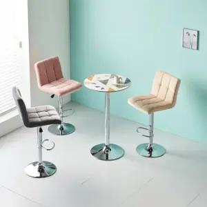 친절한탄씨 CZ4610 세라믹 원형 스틸 바테이블 600 1color 원형테이블 라운드테이블 2인테이블 카페테이블