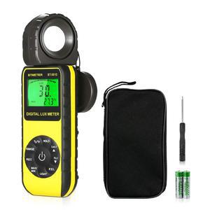 BTMETER BT-881D 디지털 조도 조명계, 측정 조명 0.01~400,000 럭스(0.01~40,000 FC) 풋 캔들 럭스미터, 270 회전식 식물용 LED 센서 실내외 테스터기