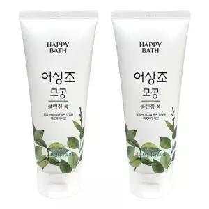 고품질 해피바스 어성초 모공 클렌징폼 200ml 2개 저자극 (WB6D21D)