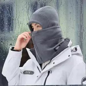 남여 공용 겨울 보온 방풍 4in1 후리스 지퍼 후드워머
