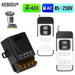 433M 호환hz 고출력 RF 무선 리모컨 스위치 AC85-220V 30A 1000M 공장 농장 사무실 배기 팬 펌프 천장등