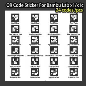 Bambulab X1c 업그레이드 용 QR 코드 스티커 Pei 빌드 플레이트 Lab 교체 고온 방지