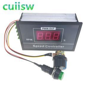 디지털 LED 디스플레이 모터 속도 컨트롤러 PWM 0 ~ 100% 조절 가능 DC 6V 12V 30A