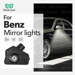 메르세데스 클래스 c w204 W117 E A B S CLA CLS W212 아이콘 HD LED 프로젝터 고스트 섀도우 라이트 용 백
