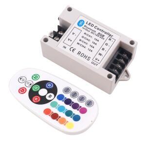 30A/42A LED 컨트롤러 360W 블루투스 24key IR 원격 제어 12 24V RGBW/RGB Led 스트립 조명 큰 전원 BT