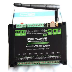 RS485 RJ45 홈 오토메이션 Wi-Fi 8채널 ESP32-S3 릴레이 모듈 원격 제어 스위치 컨트롤러 (디지털 입출력