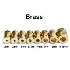 2mm/2.3M 호환m/3M 호환m/3.17mm/4mm/5mm/6mm 미니어처 황동 강성 커플링 모터 전송 커넥터